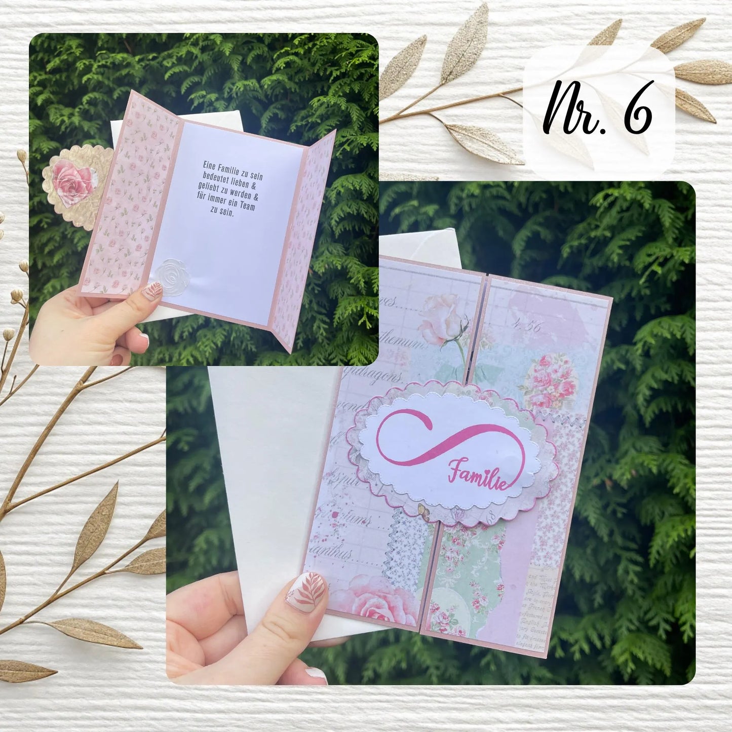 Handgemachte Grußkarten - Hochzeit / Baby / Familie