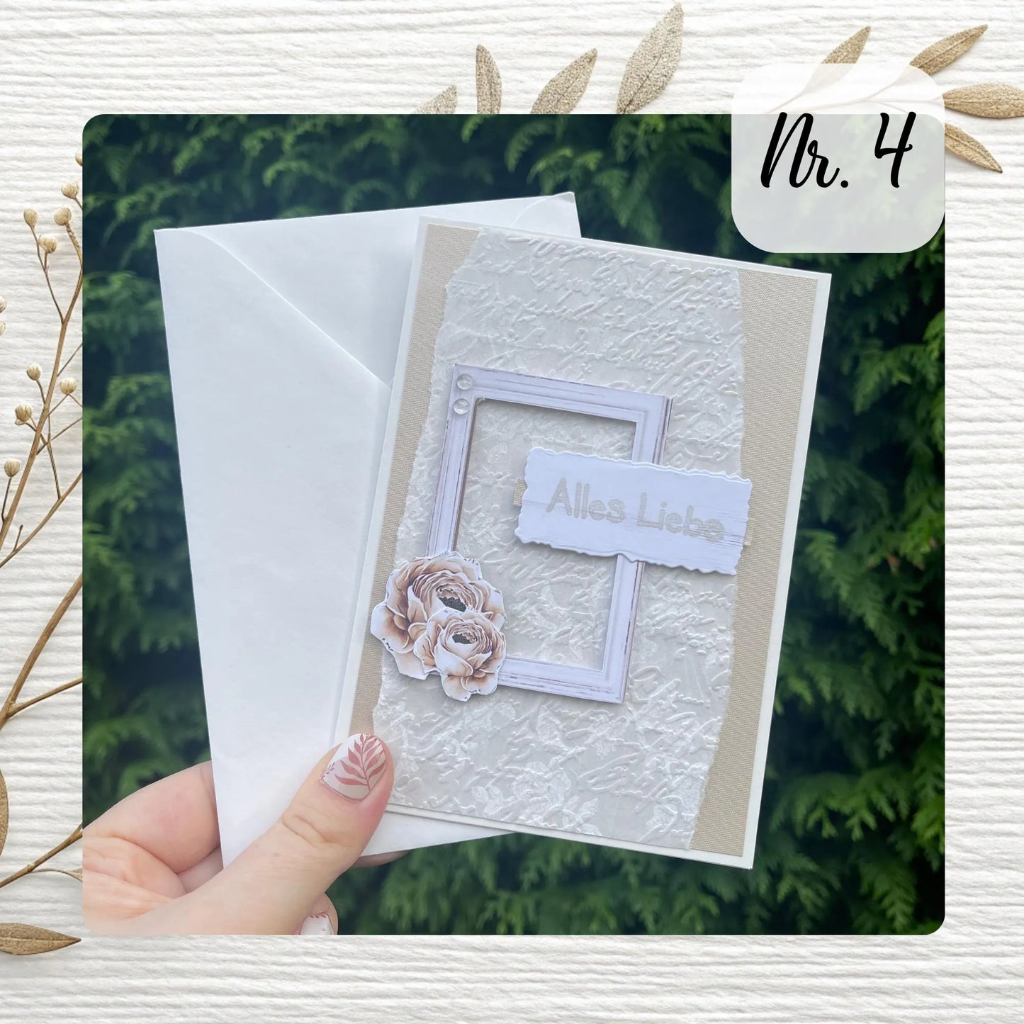 Handgemachte Grußkarten - Hochzeit / Baby / Familie