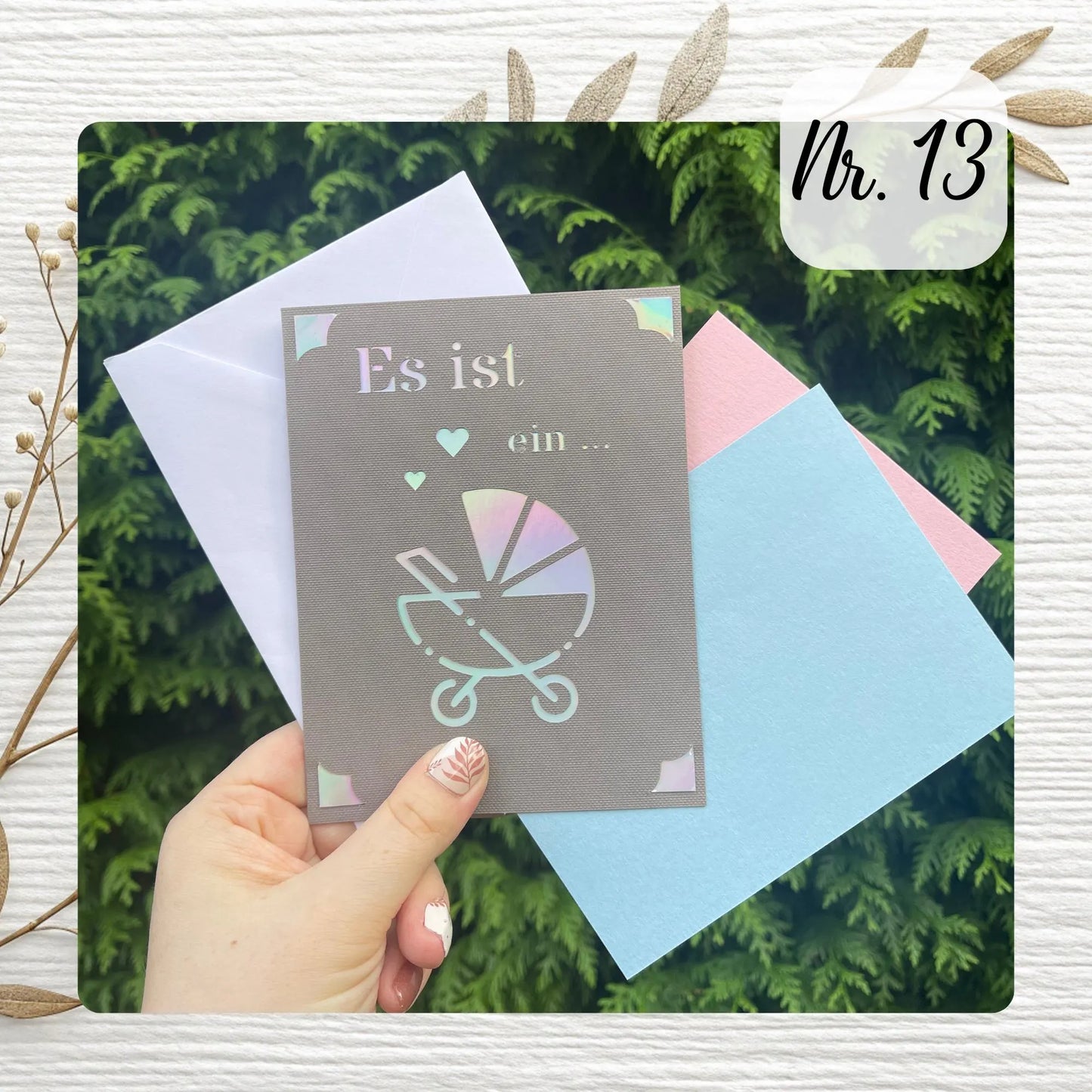 Handgemachte Grußkarten - Hochzeit / Baby / Familie