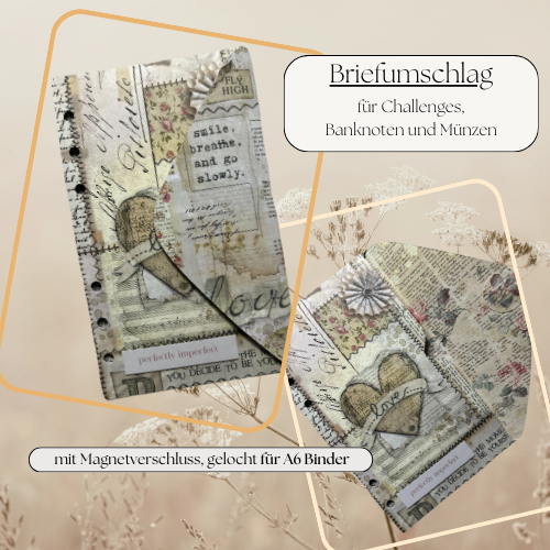 A6 Challenge-Brieftasche "perfectly imperfect" gelocht